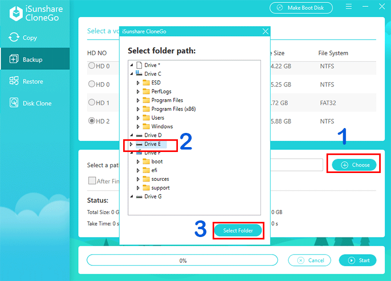 definir le chemin de sauvegarde