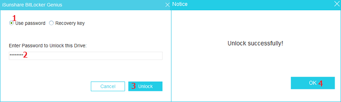  mot de passe déverrouiller bitlcoker