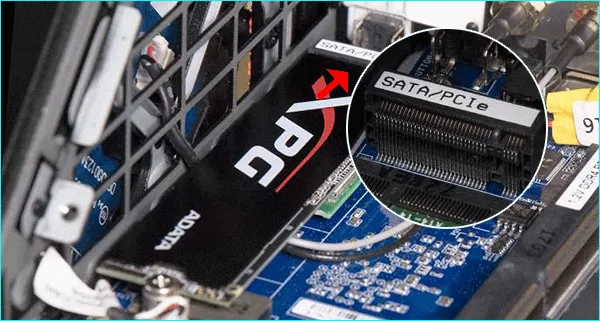 installer le SSD M2 sur le bureau