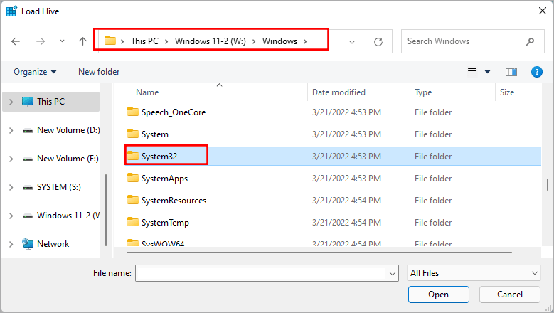 access system32 dossier