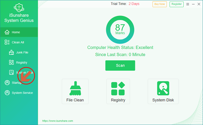 choisissez Démarrage
