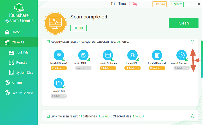 examiner le résultat de l'analyse