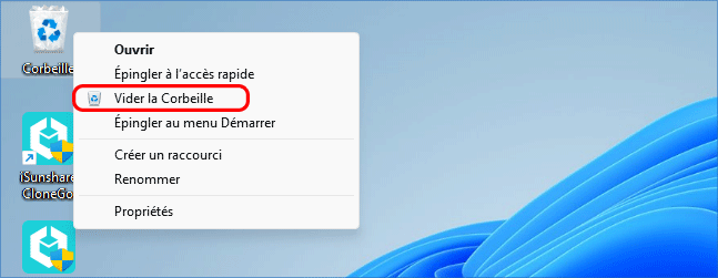 poubelle de recyclage vide