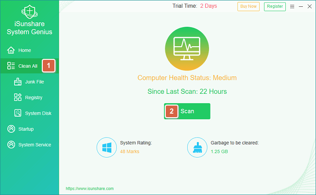 sélectionnez Scanner tout