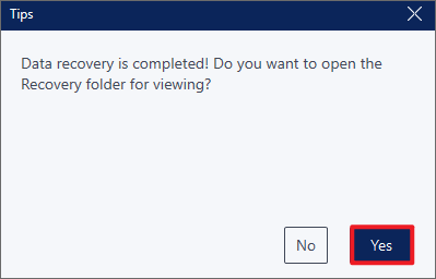 vos données sont récupérées avec succès