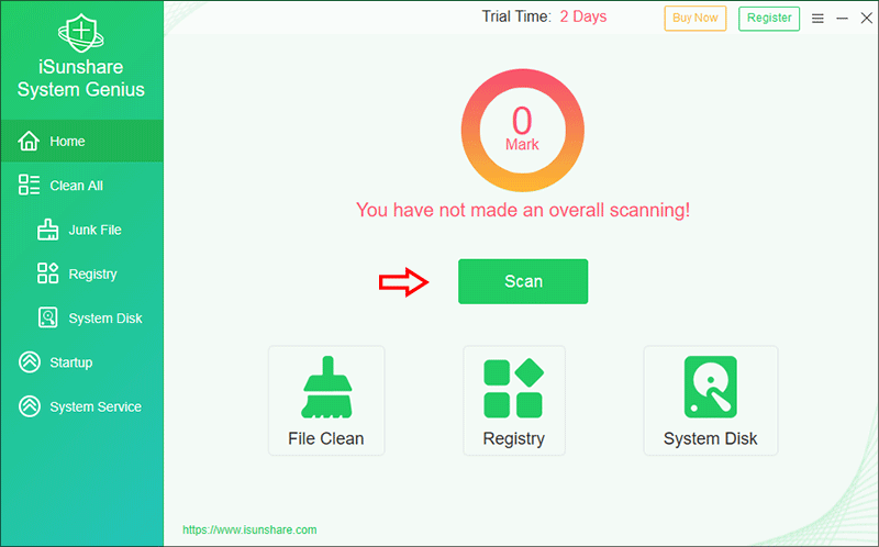 cliquez sur Numériser