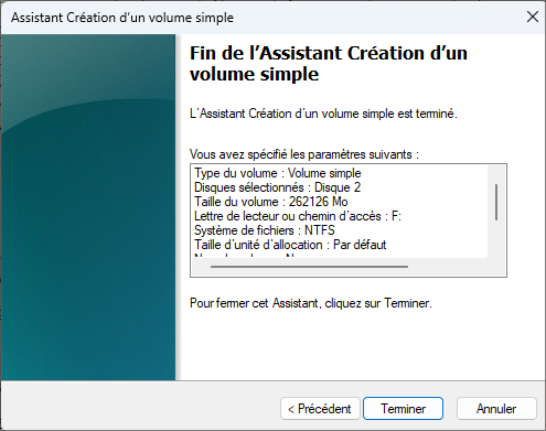 assistant complet de volume simple