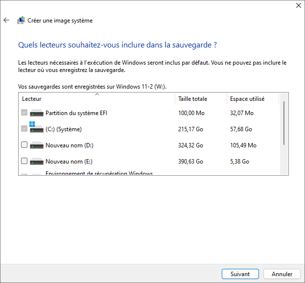 sélectionner un lecteur