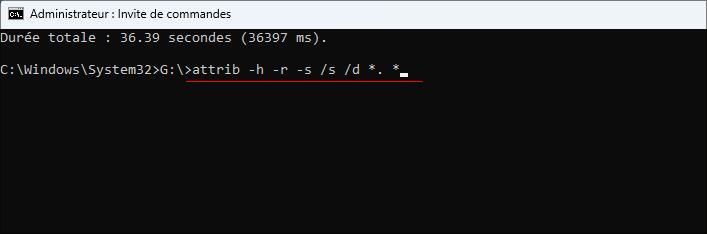 recuperer fichiers caches
