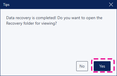 la récupération des données est terminée