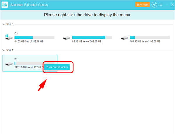 choisissez Activer BitLocker