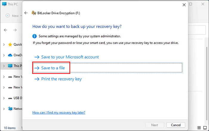 enregistrer dans un fichier