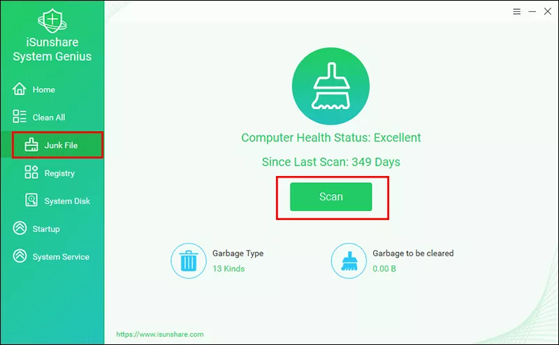 choisissez les fichiers indésirables à analyser