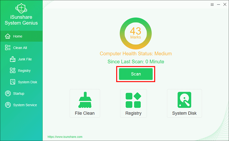 appuyez sur le bouton de numérisation