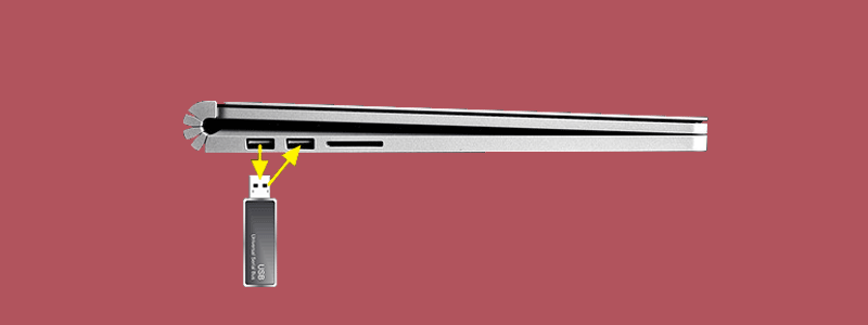 Connectez le disque externe avec différents ports