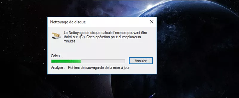 processus d'analyse des fichiers système