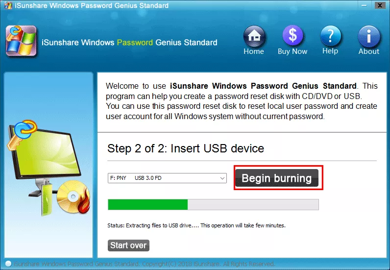 créer un disque de réinitialisation de mot de passe