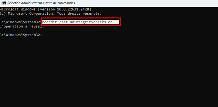 exécuter des lignes de commande