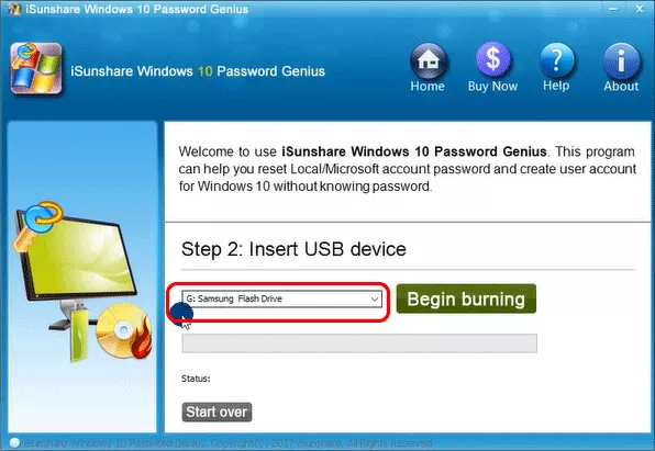 créer un disque de réinitialisation de mot de passe