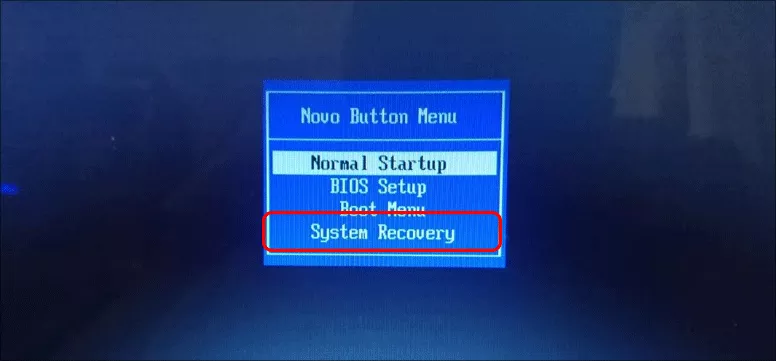 choisir system recovery