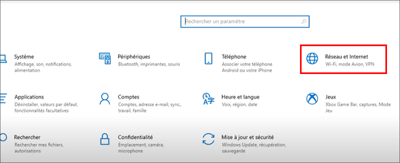 clic internet et reseau
