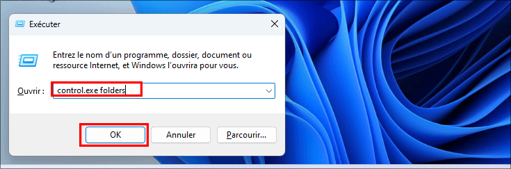 dossiers run control exe