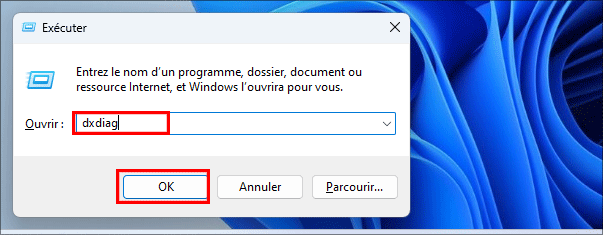 executer dxdiag