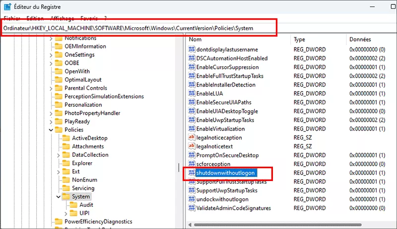 acces arret sans parametres de connexion.
