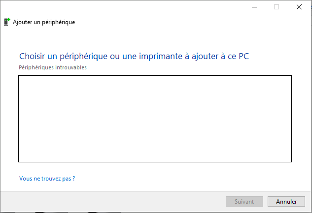 choisir un appareil a ajouter