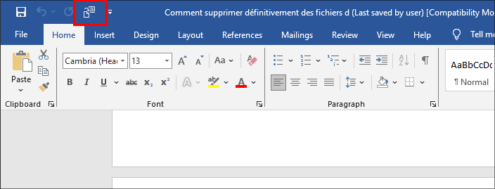 cliquez envoyer a microsoft powerpoint icon