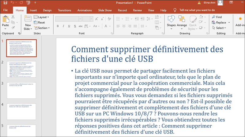 le powerpoint est converti