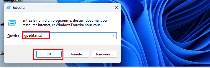 ouvrir gpedit msc