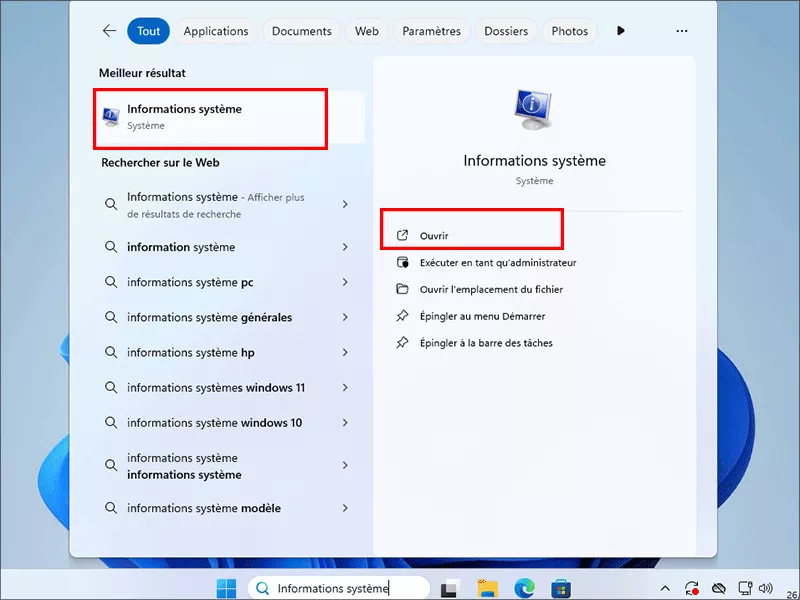 informations sur les systemes ouverts
