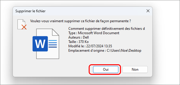 supprimer les fichiers usb directement