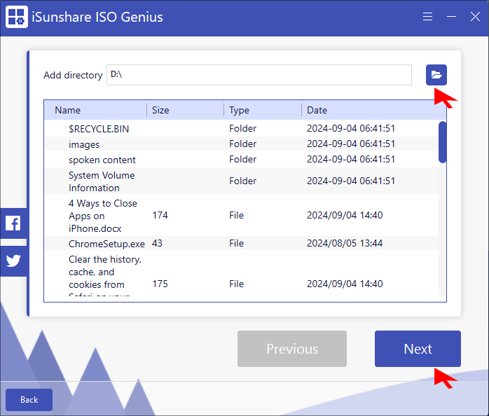 repertoire de selection